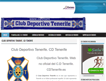 Tablet Screenshot of cdtenerife.es